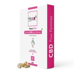 60 CBD Menstruatie Comfort Capsules HexaVITA 1500mg. THC-vrij