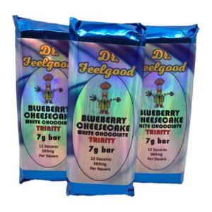 Dr FeelGood Blueberry Cheesecake Melkchocolade Psilocybine Trinity Bar
