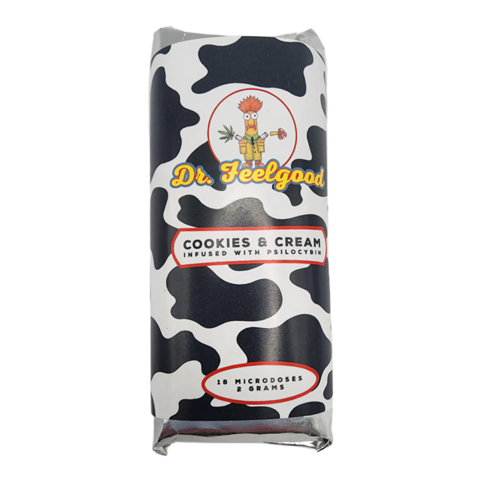 Dr. Feelgood – Cookies and Cream Chocolade Reep