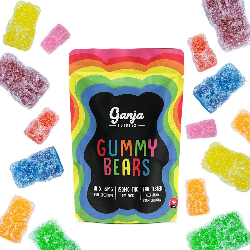 Ganja – Zure Gummy Bears met Verschillende Smaken