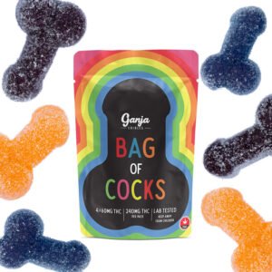 Ganja – Zak met hanen – Zure gummies