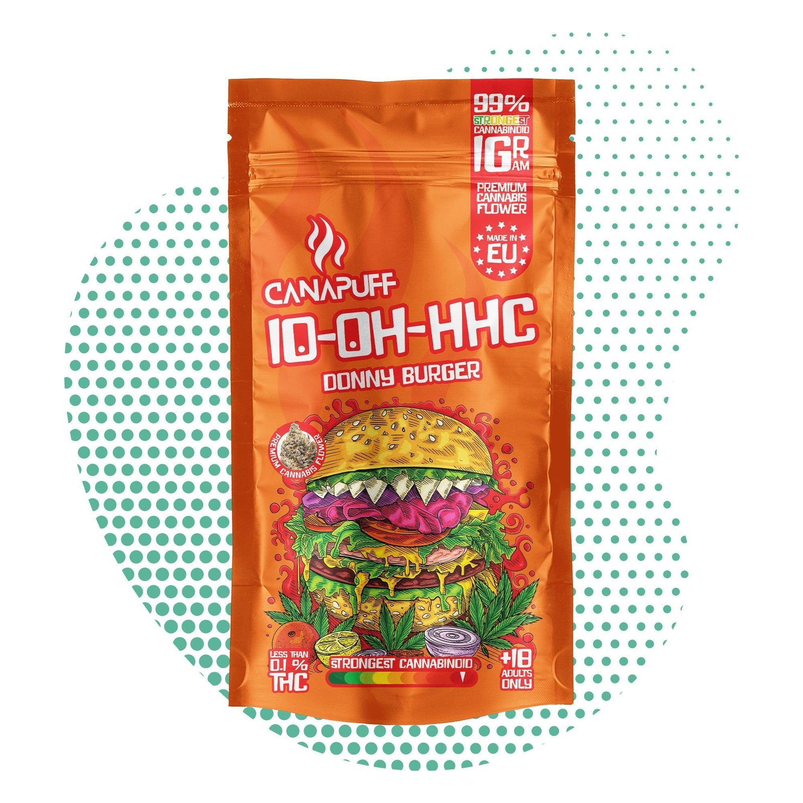 Canapuff - Donny Burger 99% - 10-OH-HHC Bloemen