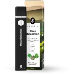 Diepe ontspanning CBDP+CBN Vape – Kava, valeriaan en citroenmelisse mix 1ml