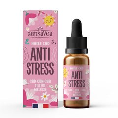 Anti-stress CBD-olie met CBG en CBN. 20% / 2200 mg. THC-vrij (10 ml)