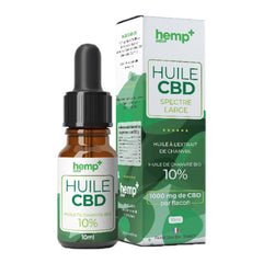 Breedspectrum CBD-olie met hennepsmaak. THC-vrij (10 ml)