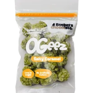 Cannabis-vormige chocolade 1-pack zoute karamel (40 g)